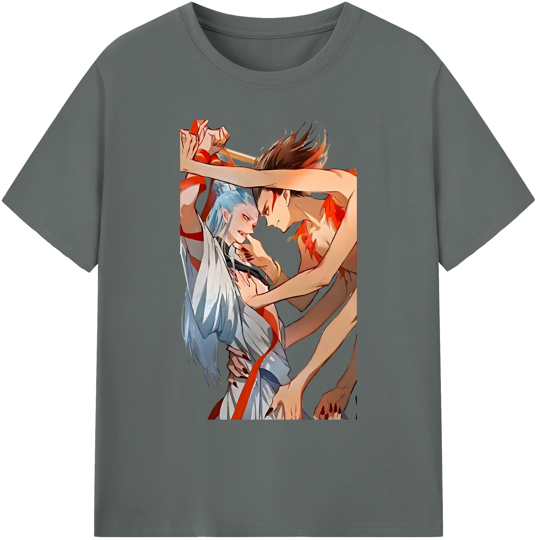 （画像用） Ne Zha 2 ナタ 魔童の大暴れ 綿100％ メンズ半袖Tシャツ｜肌触りやわらか＆通気性